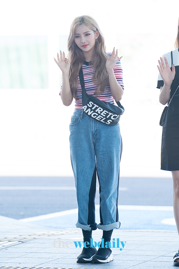 (여자)아이들 소연, 인천국제공항 출국
