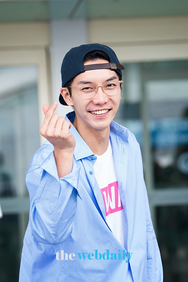 이승기, 인천국제공항 출국 현장