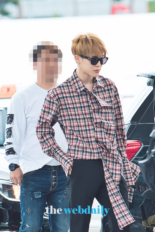 방탄소년단(BTS) 지민, 인천국제공항 출국 현장