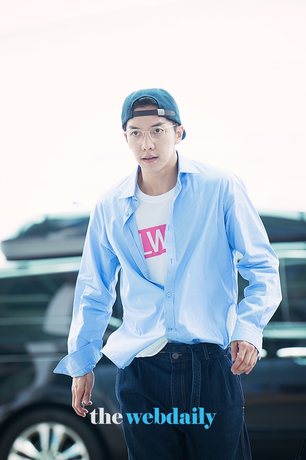 이승기, 인천국제공항 출국 현장