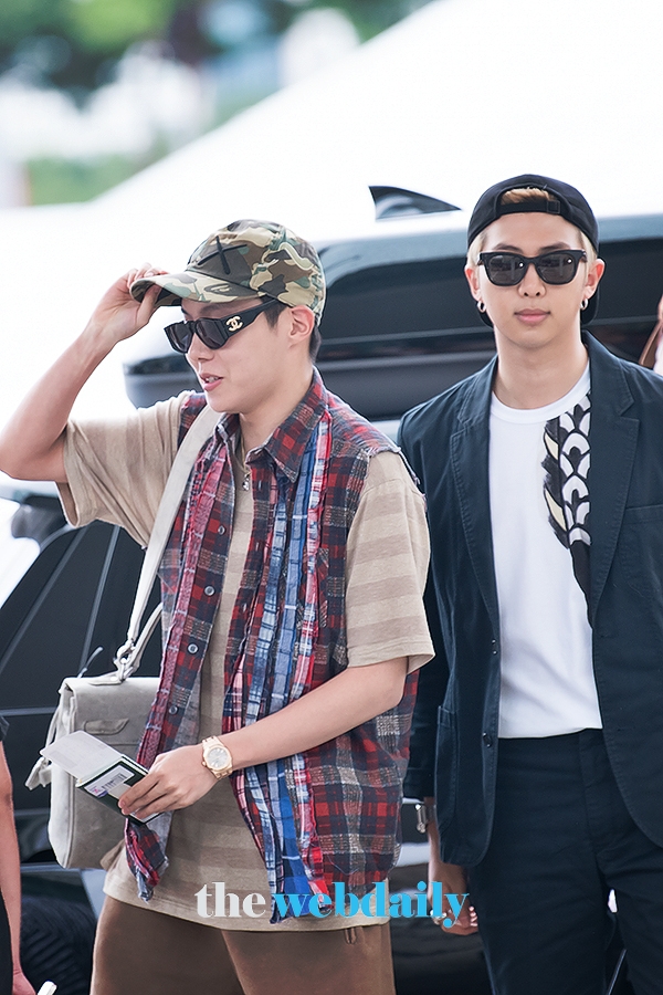 방탄소년단(BTS) 제이홉-RM, 인천국제공항 출국 현장