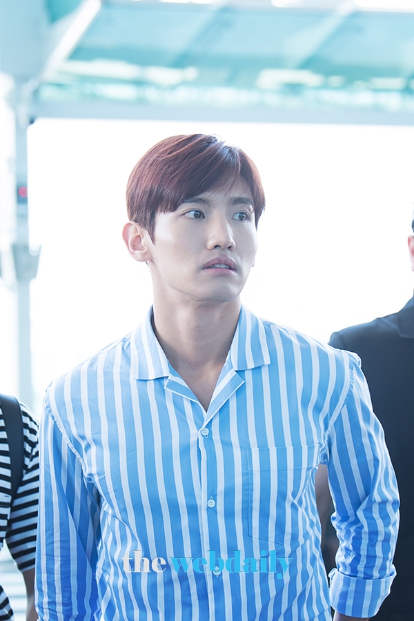 동방신기 최강창민, 인천국제공항 출국 현장