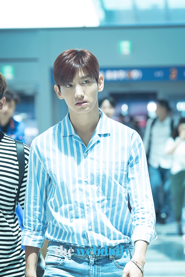동방신기 최강창민, 인천국제공항 출국 현장