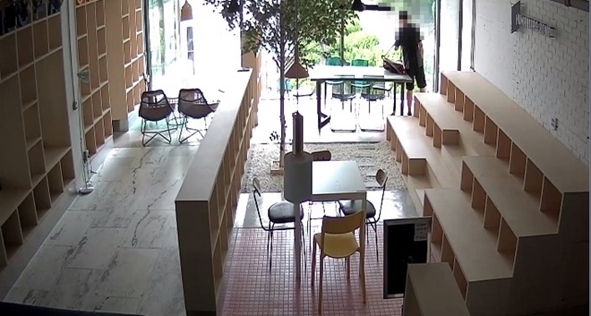 CCTV영상에 찍힌 용의자.(사진제공=부산지방경찰청)