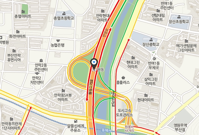 (이미지 출처 : 원동IC 부근 교통정체 캡쳐)