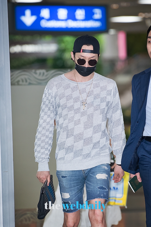 JYJ 박유천, 김포국제공항 입국 현장