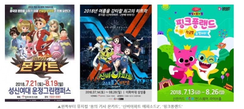 인기 토종 애니, 가족 뮤지컬로 여름방학 공략 나서