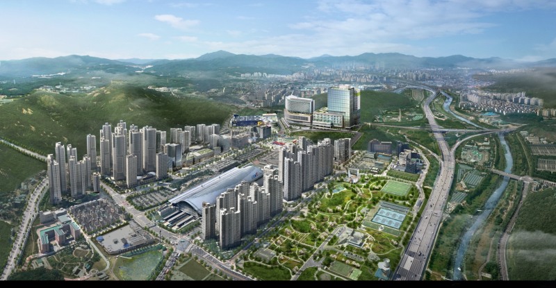 광명역 M클러스터 조감도.(사진=롯데건설·두산건설 컨소시엄)