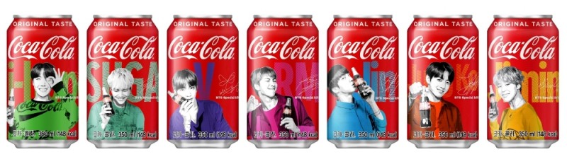 코카-콜라 방탄소년단 스페셜 패키지 350ml CAN.(사진= 코카-콜라)