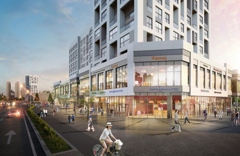 ‘송도 더샵 트리플타워’ 상업시설 투시도.(사진=포스코건설)