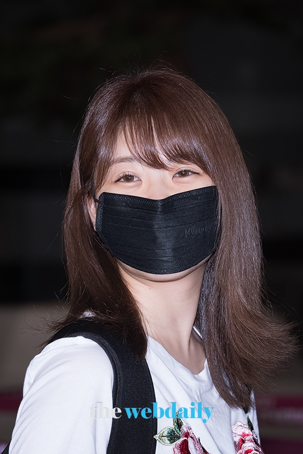 나카니시 치요리, 김포국제공항 출국 현장