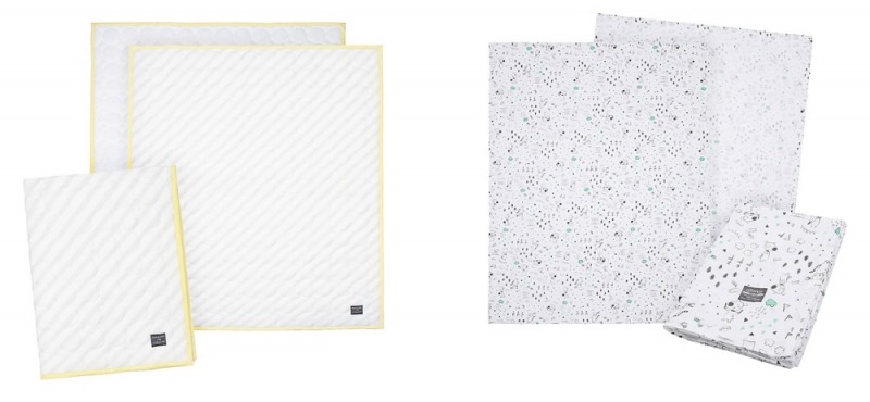 (좌)알로앤루 ‘꿀잠 인견패드’, (우)와글와글퐁거즈담요.