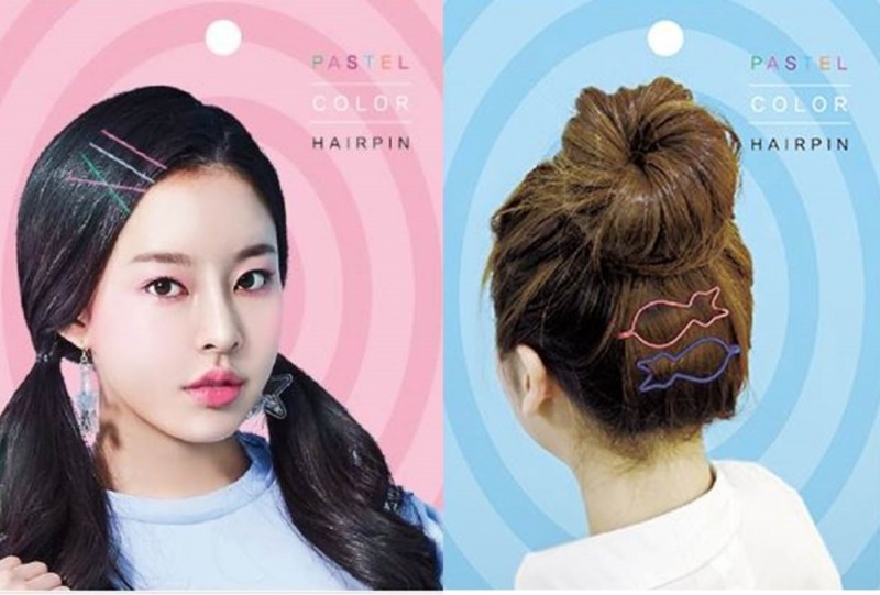 파스텔 컬러실핀 이미지.(사진=못된고양이)