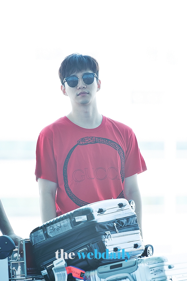 2PM 준호, 인천국제공항 출국 현장