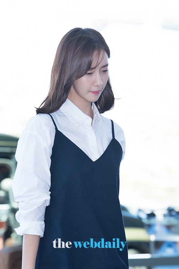 소녀시대 윤아, 인천국제공항 출국 현장