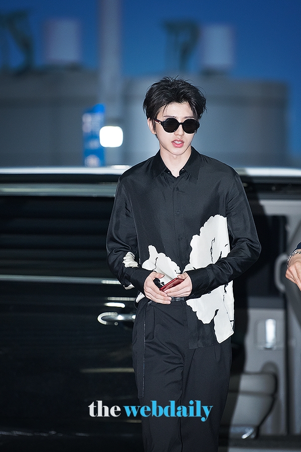 차이쉬쿤, 인천국제공항 출국 현장