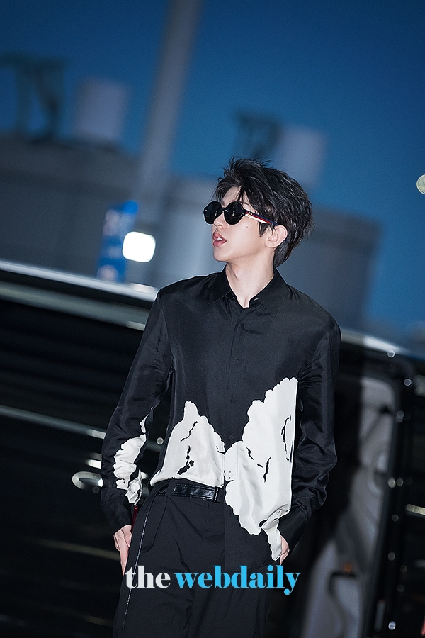 차이쉬쿤, 인천국제공항 출국 현장