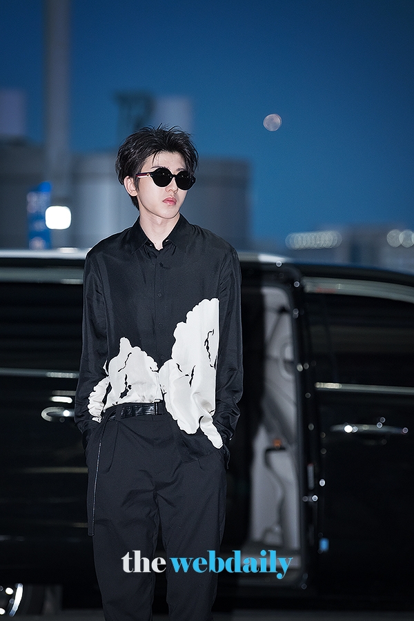차이쉬쿤, 인천국제공항 출국 현장