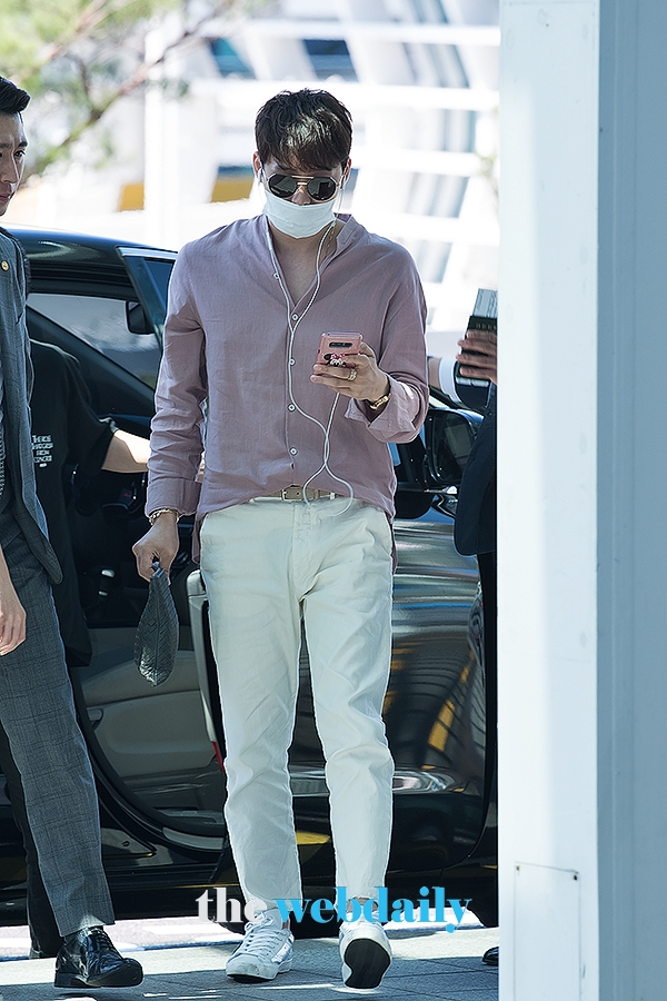 JYJ 박유천, 인천국제공항 출국 현장