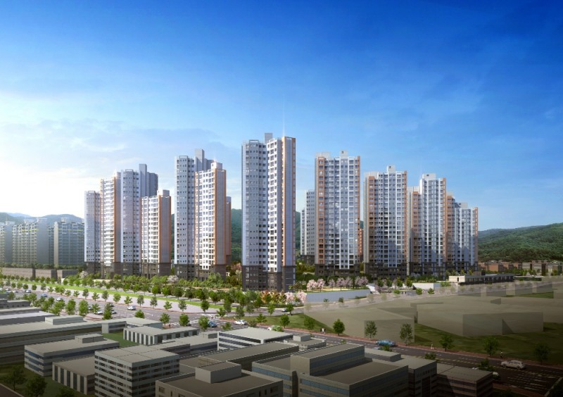 시흥 대야역 두산위브 더파크 투시도.(사진=두산건설)