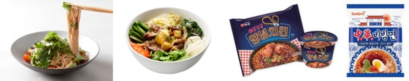 식품외식업계, 여름철 입맛 돋우는 ‘이색 비빔면’ 대전