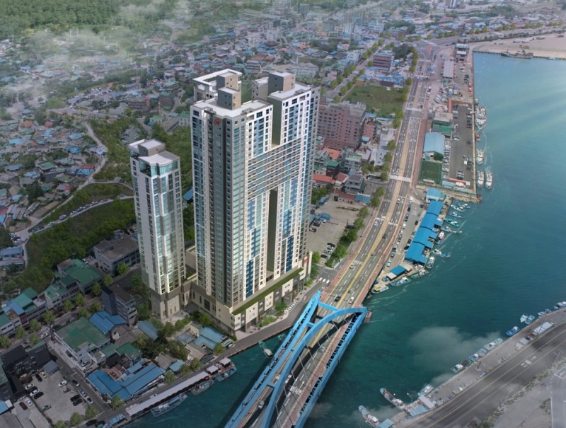 힐스테이트 속초 센트럴 조감도. (사진=현대건설)