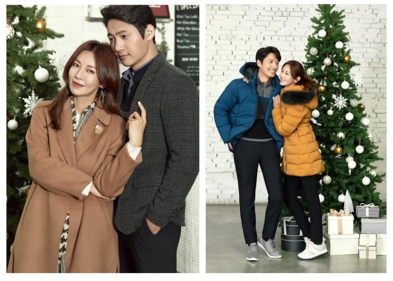 올포유는 전속모델 김소연과 이상우의 2018 F/W 화보촬영 현장 모습을 공개했다.(사진=한성에프아이)