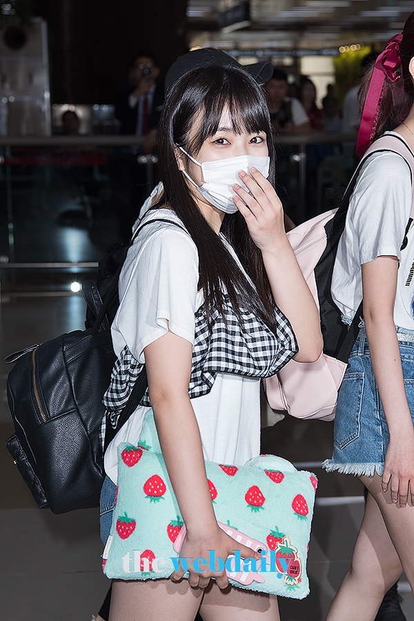 야부키 나코, 김포국제공항 출국 현장
