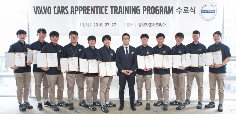 ‘볼보자동차 어프렌티스 프로그램’ 1기 수료식.(사진=볼보자동차코리아)