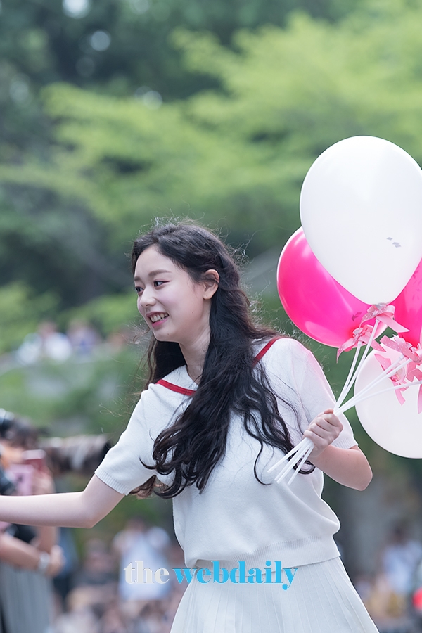 김도아, Mnet ‘프로듀스48’출근길 현장