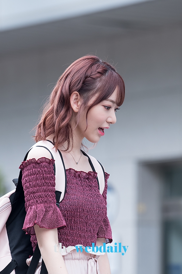 HKT48 미야와키사쿠라, Mnet ‘프로듀스48’출근길 현장