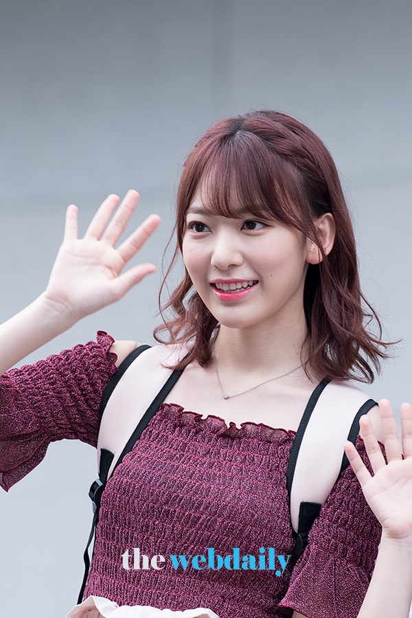 HKT48 미야와키사쿠라, Mnet ‘프로듀스48’출근길 현장