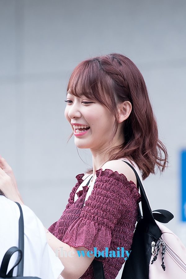 HKT48 미야와키사쿠라, Mnet ‘프로듀스48’출근길 현장