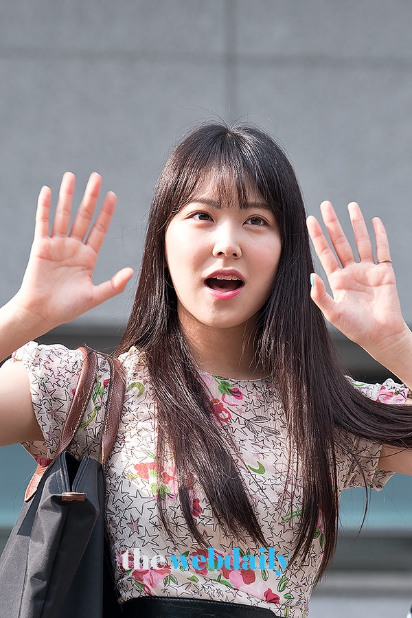 NMB48 시로마미루, Mnet ‘프로듀스48’출근길 현장