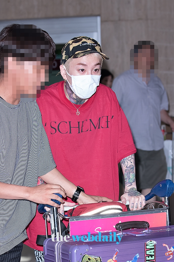 블락비(BlockB) 태일, 김포국제공항 입국 현장