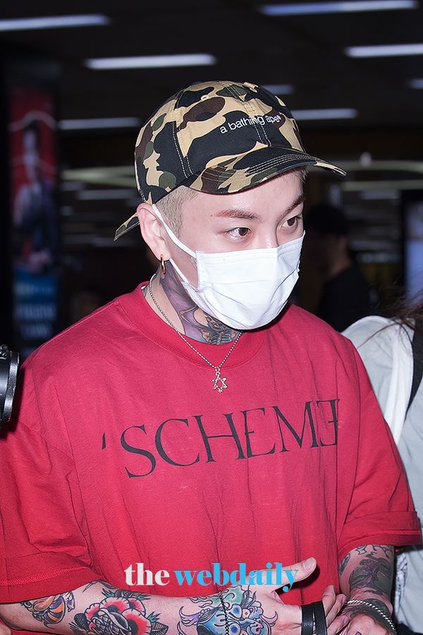 블락비(BlockB) 태일, 김포국제공항 입국 현장