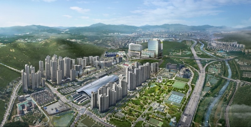 광명역 M클러스터’ 지식산업센터&상업시설 광역 조감도.(사진=더피알)