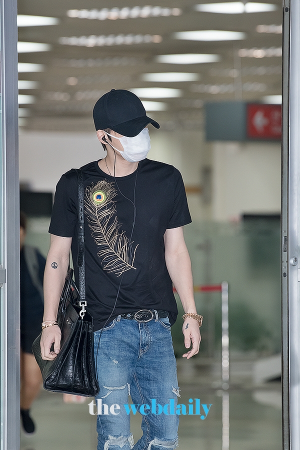 JYJ 김재중, 김포국제공항 입국 현장