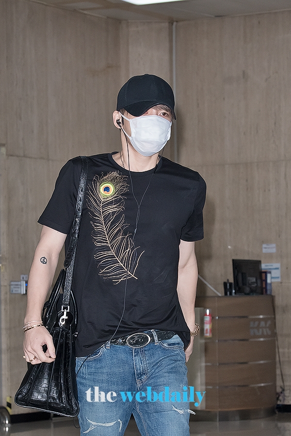 JYJ 김재중, 김포국제공항 입국 현장