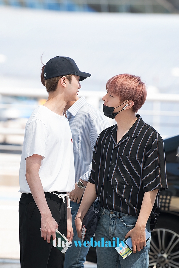 WannaOne(워너원) 라이관린-윤지성, 인천국제공항 출국 현장