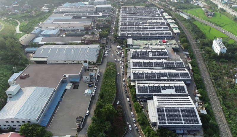 귀뚜라미보일러, 청도공장에 태양광 발전소 준공 (사진=귀뚜라미보일러)