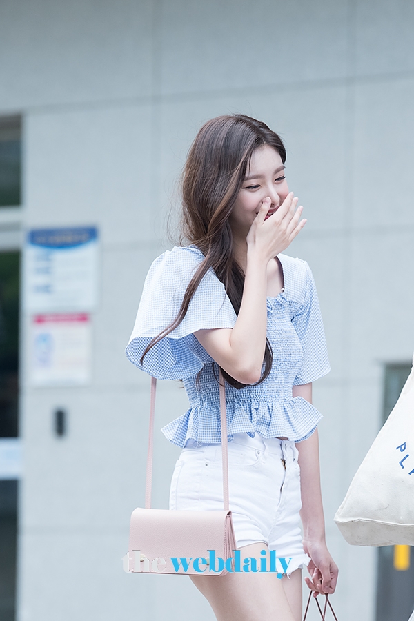 왕이런, Mnet ‘프로듀스48’출근길 현장