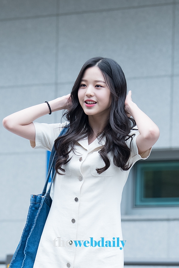 장원영, Mnet ‘프로듀스48’출근길 현장