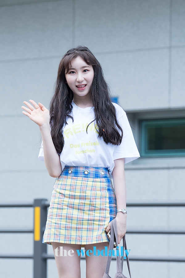 이채연, Mnet ‘프로듀스48’출근길 현장