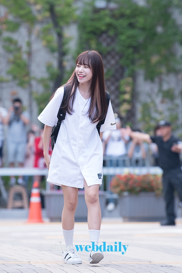 조유리, Mnet ‘프로듀스48’출근길 현장
