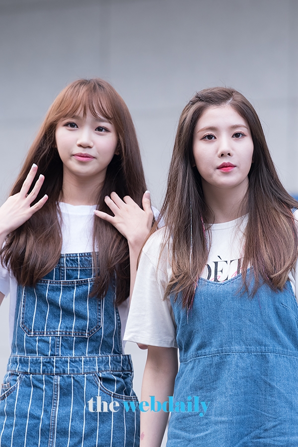 김채원-권은비, Mnet ‘프로듀스48’출근길 현장