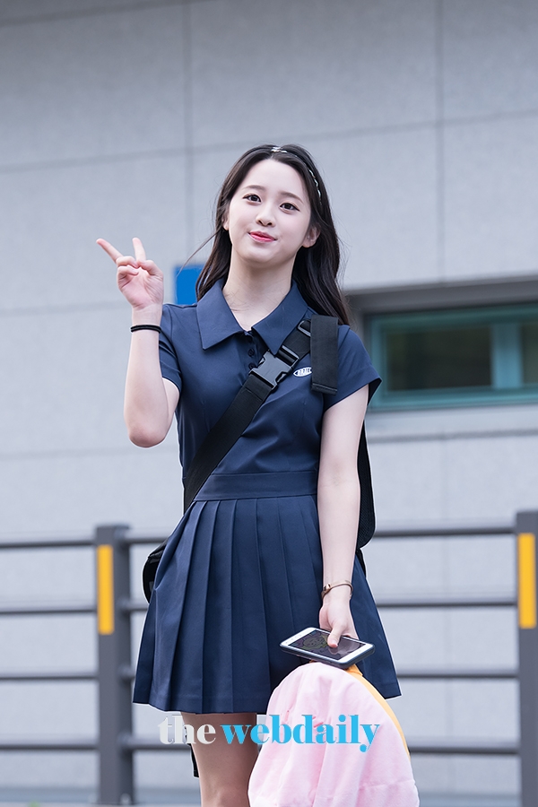 김나영, Mnet ‘프로듀스48’출근길 현장
