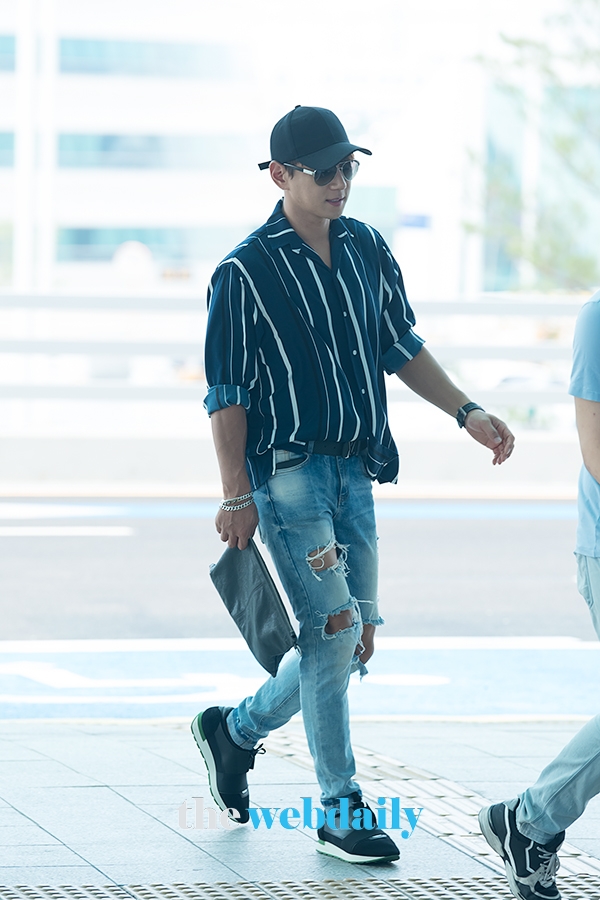 황치열, 인천국제공항 출국 현장