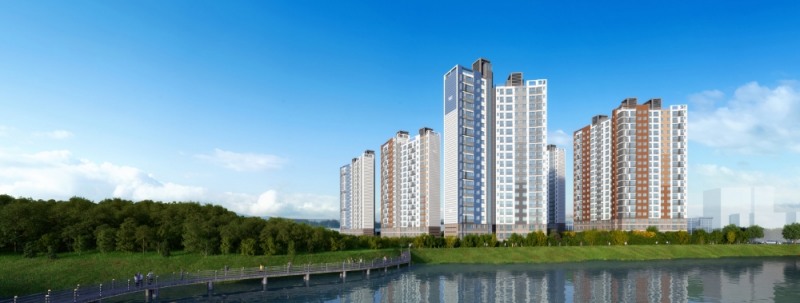 경산 진량선화지구 호반베르디움 투시도.(사진=호반산업)