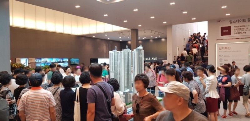 힐스테이트 중동 견본주택 내부.(사진=현대엔지니어링)